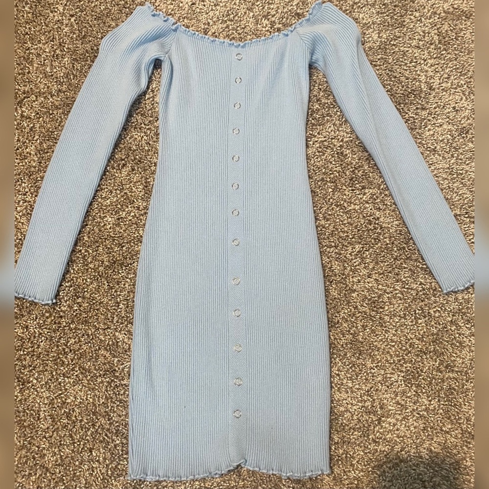 Baby Blue Mini Dress